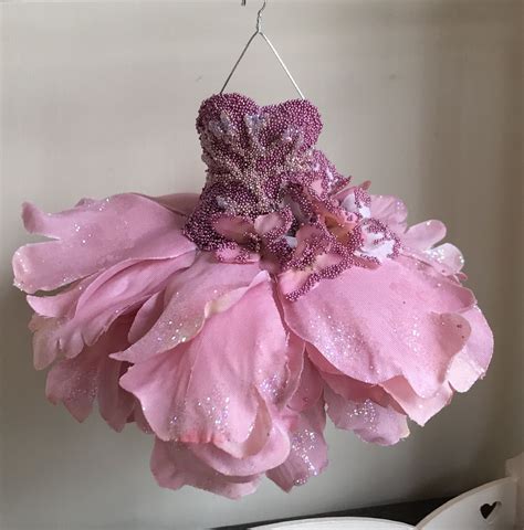 making doll clothes with fake flowers
